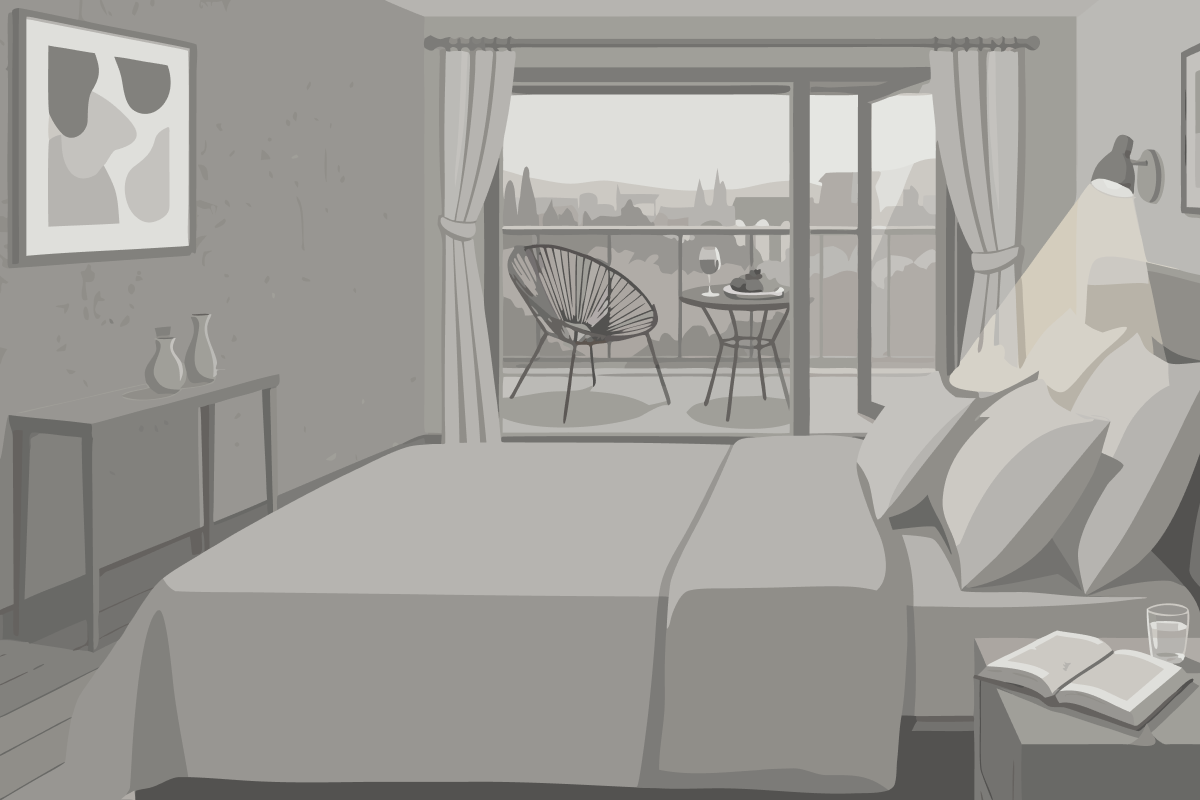 Chambre Double ou Lits Jumeaux Deluxe – Vue sur Jardin